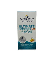 Nordic Naturals Ultimate Omega - D3 zivju eļļa, 1280 mg ar citronu garšu – 120 kapsulas
