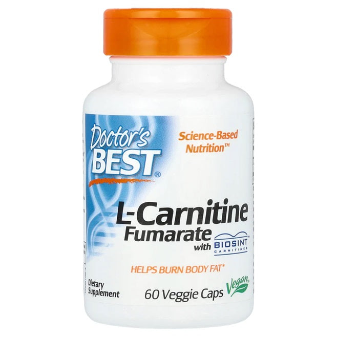 Doctor's Best L-karnitīna fumarāts ar biosintētiskajiem karnitīniem – 60 kapsulas