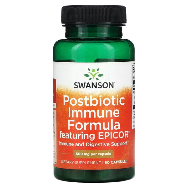 Swanson Postbiotiskā imūnsistēmas formula ar EPICOR – 60 kapsulas