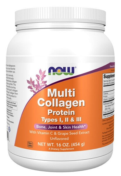 NOW Foods daudzfunkcionālā kolagēna olbaltumviela – 454 g