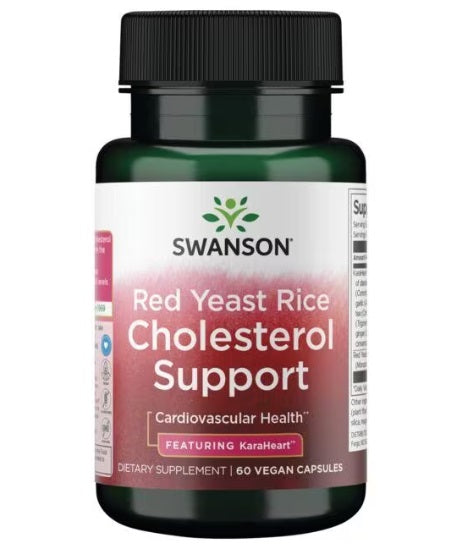 Swanson Red Yeast Rice holesterīna atbalstam – 60 kapsulas