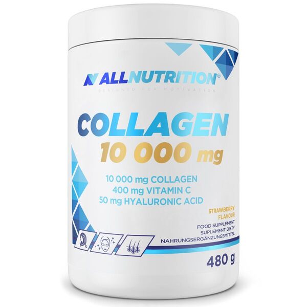 Allnutrition kolagēns, zemeņu garša - 480 g