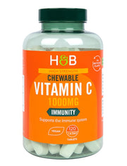 Holland & Barrett augstas stiprības košļājamās tabletes ar C vitamīnu, 1000 mg – 120 tabletes