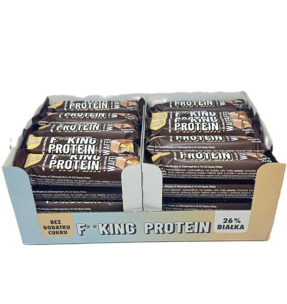 Allnutrition Fitking proteīna vafeles ar zemesriekstu sviestu – 40 x 39 g