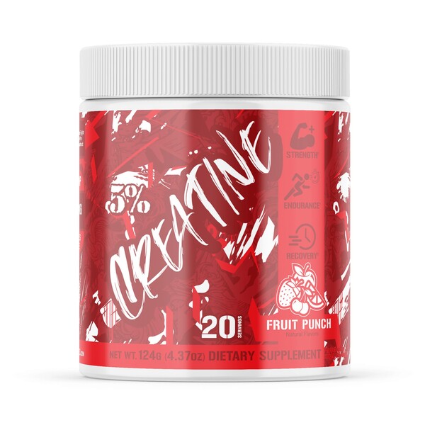 5% Nutrition uztura kreatīns – Code Red, augļu punšs – 124 g