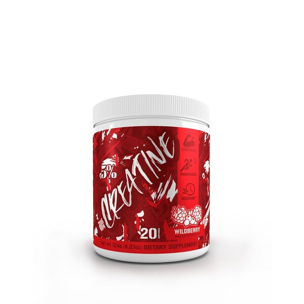 5% Nutrition uztura kreatīns – Code Red, meža ogu garša – 126 g