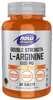 Produkto nuotrauka: NOW Foods L-Arginine, 1000mg - 60 tablečių