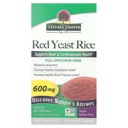 Nature's Answer sarkano raugu rīsi, 600 mg – 90 kapsulas