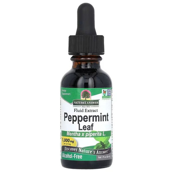 Nature's Answer piparmētru lapas, 1000 mg – 30 ml.