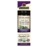 Nature's Answer 100 % tīra Alpu svaiguma ēterisko eļļu maisījums – 15 ml.