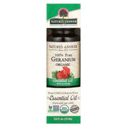 Nature's Answer 100% tīra ģerānijas ēteriskā eļļa – 15 ml.