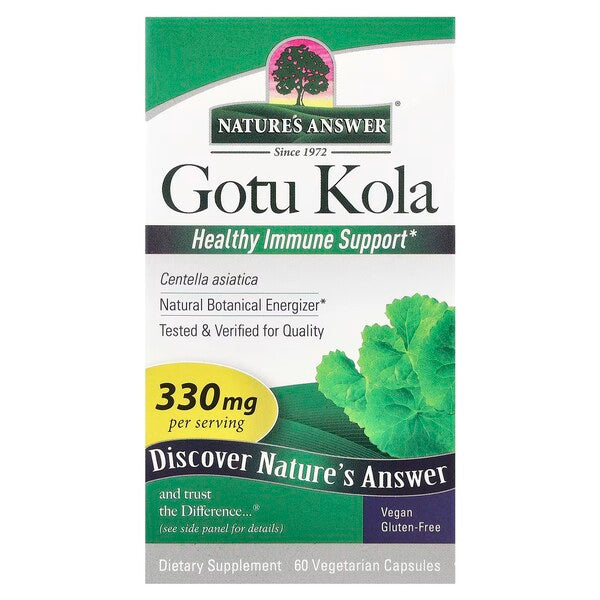 Nature's Answer Gotu Kola, 330 mg – 60 kapsulas