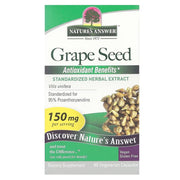 Nature's Answer vīnogu sēklu garša, 150 mg – 60 kapsulas