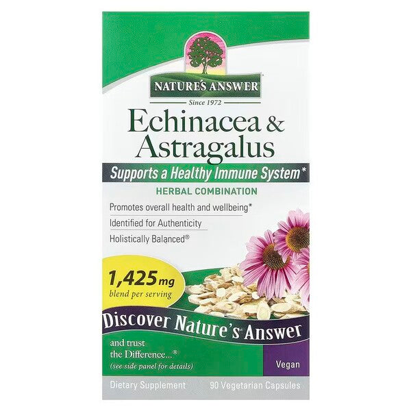 Nature's Answer ehinacejas un astragala ekstrakts, 1425 mg – 90 kapsulas