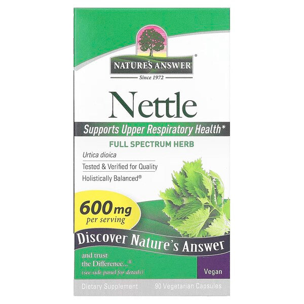 Nature's Answer Nettle, 600 mg – 90 kapsulas