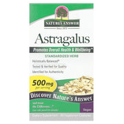 Nature's Answer astragalus sakne, 500 mg – 60 kapsulas