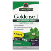 Nature's Answer zeltapuķes sakne, 550 mg – 50 kapsulas