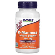 NOW Foods D-mannoze, 500 mg – 60 kapsulas
