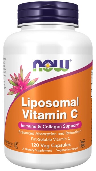 NOW Foods Liposomālais C vitamīns – 120 kapsulas