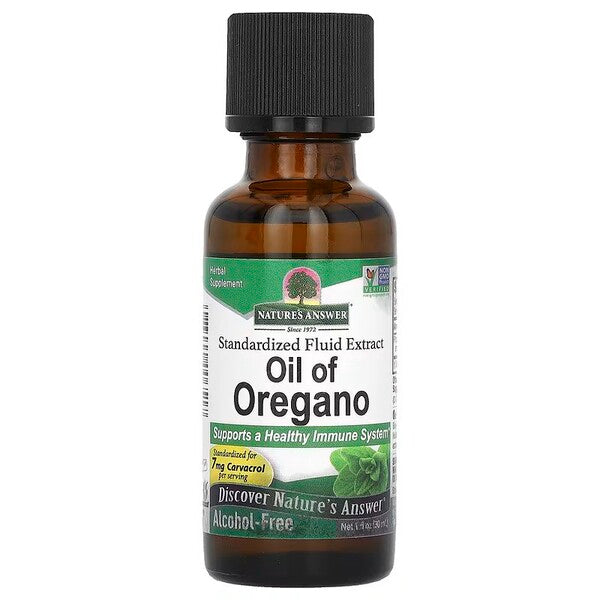 Nature's Answer raudono oregana ekstrakta eļļa – 30 ml.