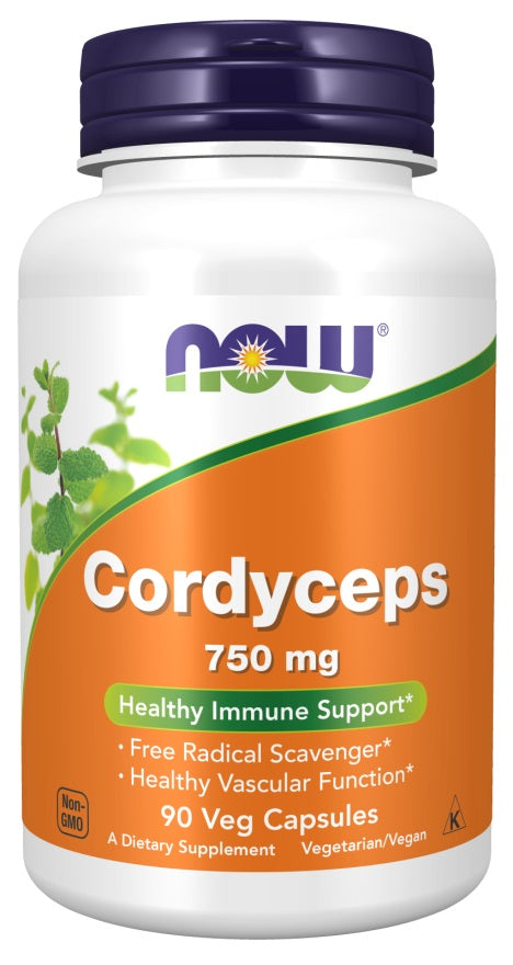 Produkto nuotrauka: NOW Foods Cordyceps, 750mg - 90 kapsulių