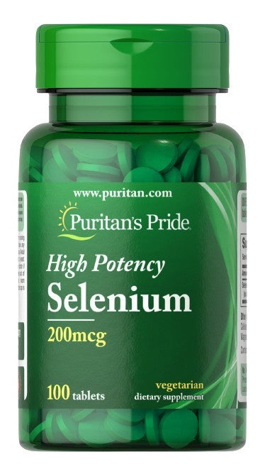 Puritan's Pride selēns, 200 mkg – 100 tabletes