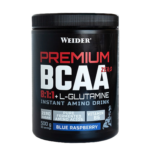Weider Premium BCAA Zero, zilā aveņu garša – 500g