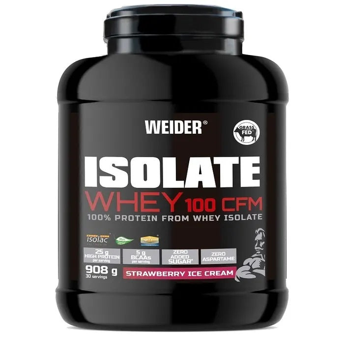 Weider sūkalu izolāts 100 CFM, zemeņu saldējums - 908 g
