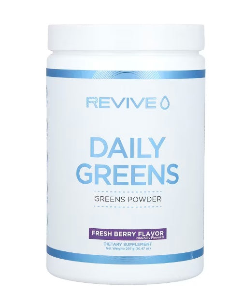 Revive Daily Greens pulveris, svaigu ogu garša – 297 g