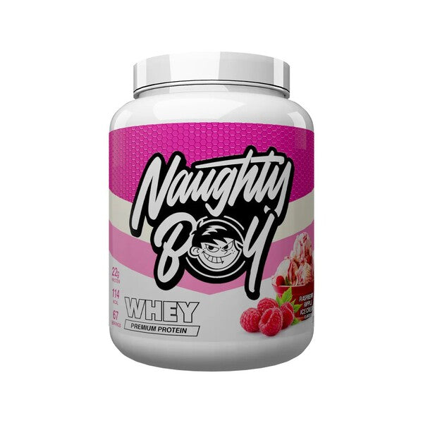 Naughty Boy Advanced Whey ar aveņu garšas ripple saldējumu — 2010 g