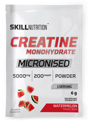 Skill Nutrition mikronizēts kreatīna monohidrāts ar arbūzu garšu – 6 g (1 porcija)
