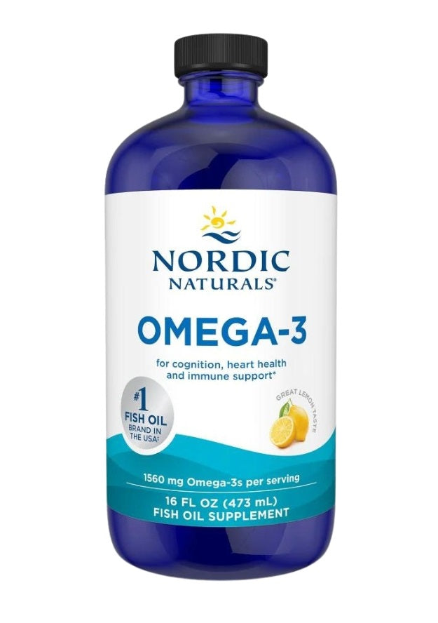 Nordic Naturals Omega - 3, 1560 mg ar citronu garšu – 473 ml.