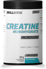 Skill Nutrition mikronizēts kreatīna monohidrāts bez garšas – 500 g