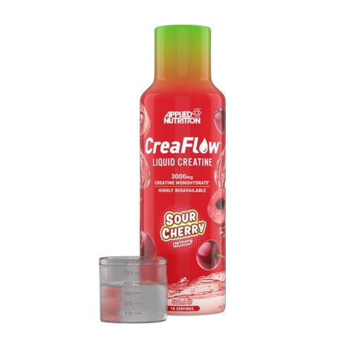 Applied Nutrition CreaFlow šķidrais kreatīns ar ķiršu garšu – 500 ml.