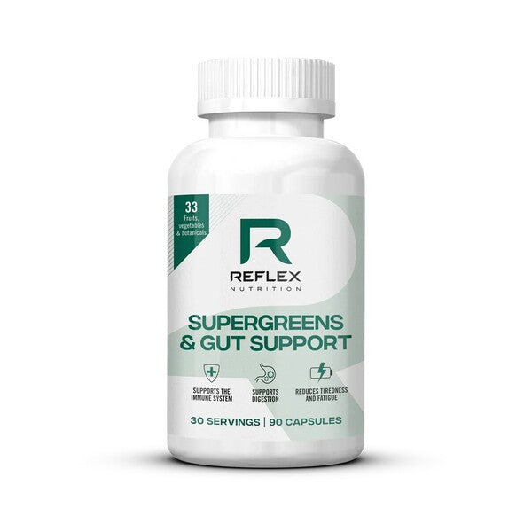 Reflex Nutrition superzaļumi un zarnu darbības veicināšanai – 90 kapsulas