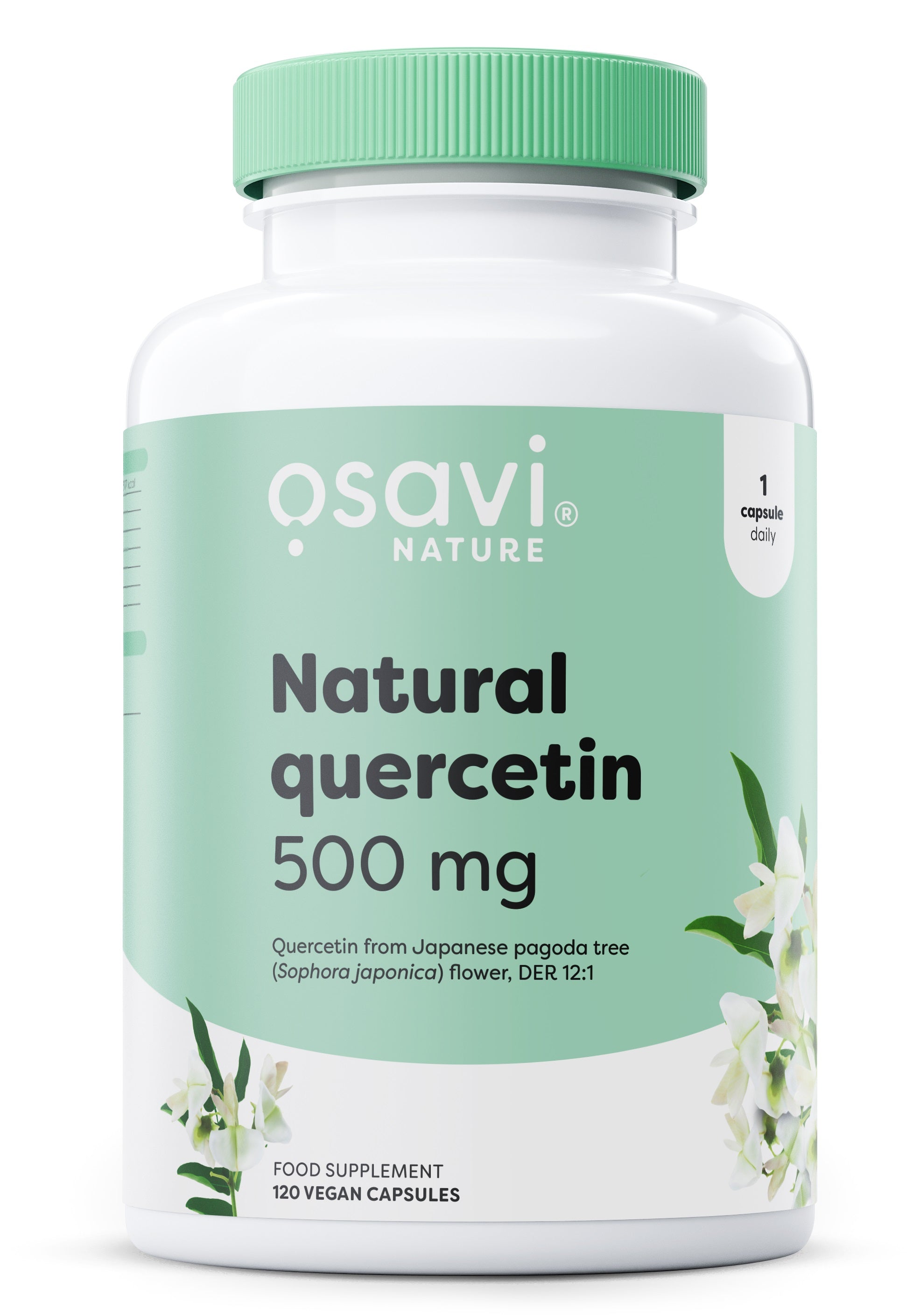 Produkto nuotrauka: Osavi natūralus Quercetin, 500mg - 120 vegan caps