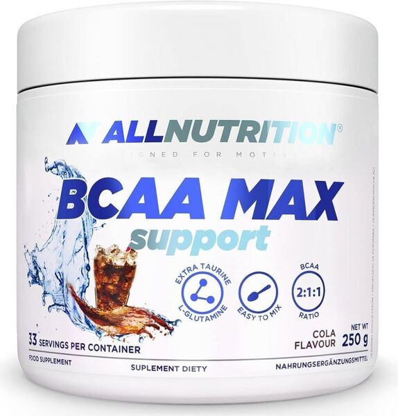 Allnutrition BCAA Max Support, kola – 250 g