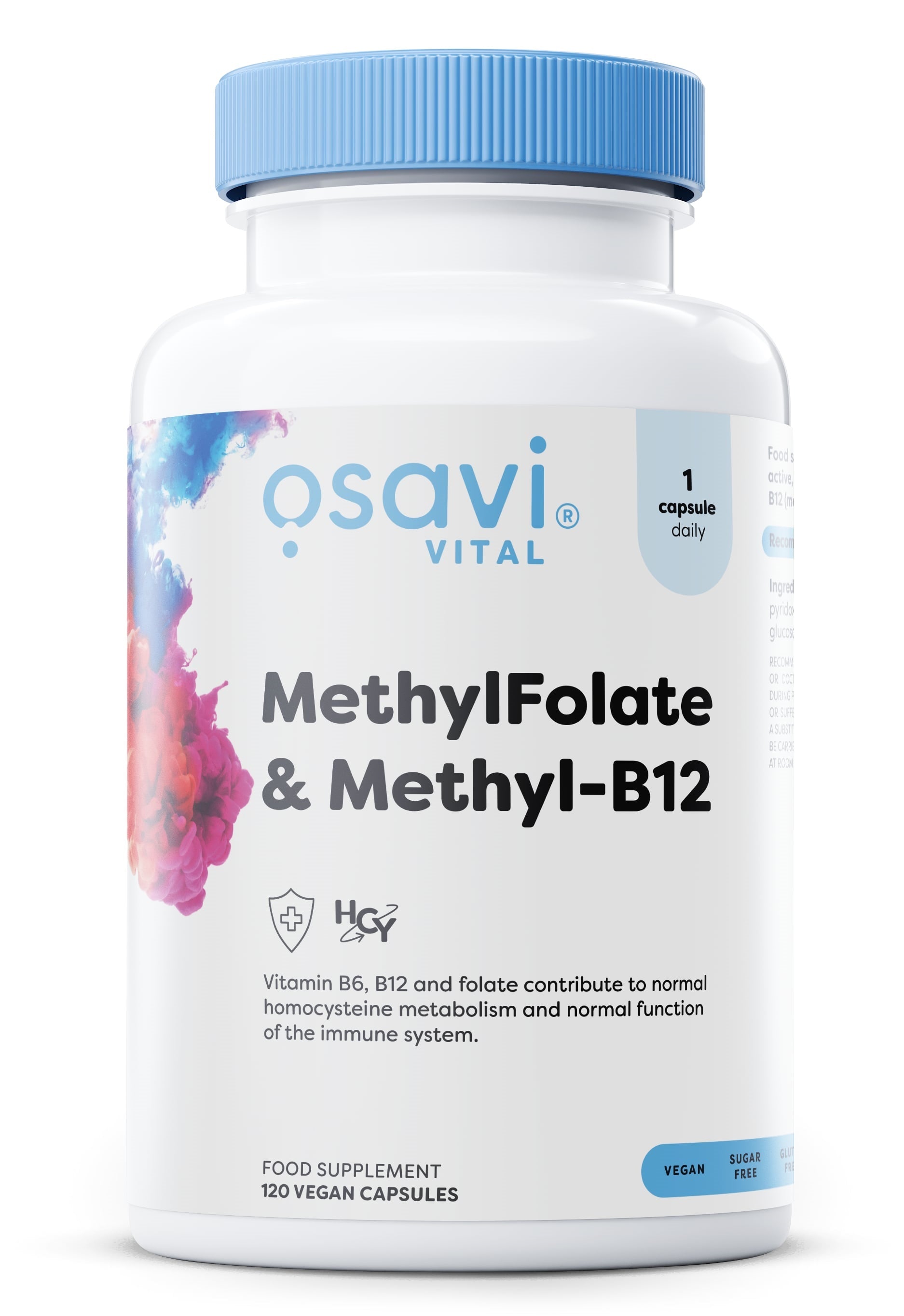 Produkto nuotrauka: Osavi MethylFolate & Methyl-B12 - 120 vegan caps