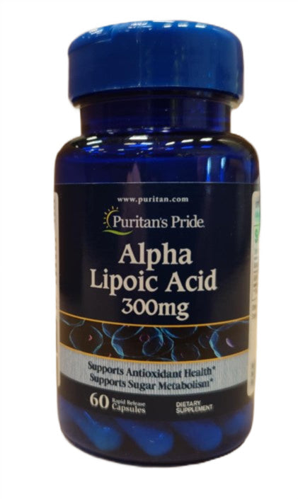 Puritan's Pride alfa-liposkābe, 300 mg – 60 kapsulas