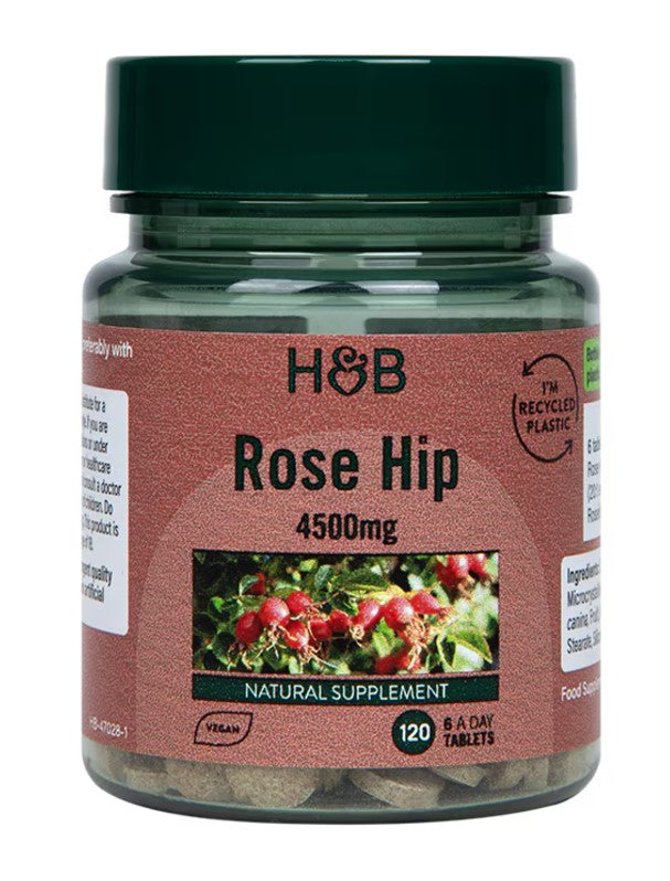 Holland & Barrett mežrozīšu ekstrakts, 4500 mg – 120 tabletes