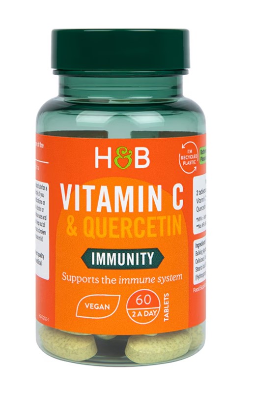 Holland & Barrett C vitamīns un kvercetīns – 60 tabletes