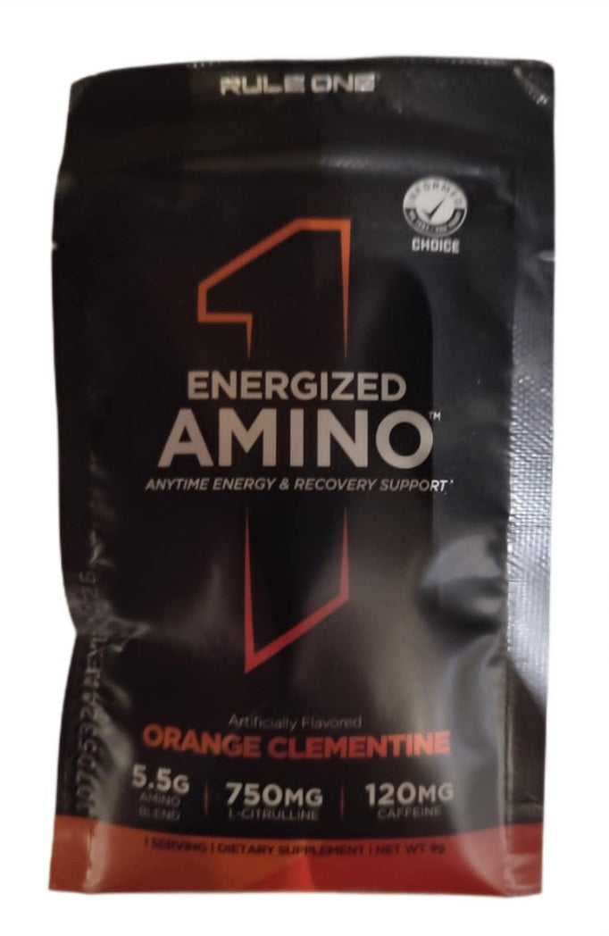 Rule One energizētās aminoskābes, apelsīnu un klementīna garša – 9 g (1 porcija)