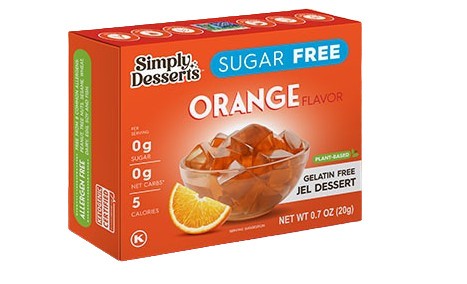 Simply Delish želejas deserts ar apelsīnu garšu – 20 g