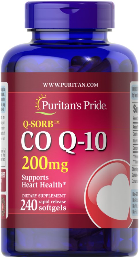 Puritan's Pride koenzīms Q10, 200 mg – 240 kapsulas