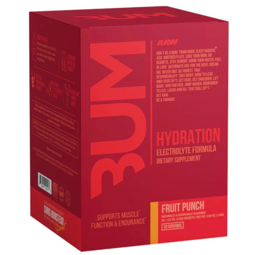 Raw Nutrition Bum Hydration augļu punšs – 20 x 5,8 g
