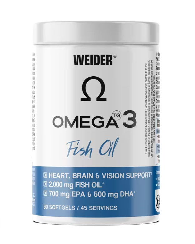 Weider Omega 3 zivju eļļa, 2000 mg - 90 želejas kapsulas