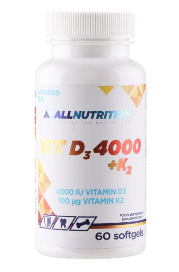 Allnutrition vitamīns D3 4000 + K2 – 60 kapsulas