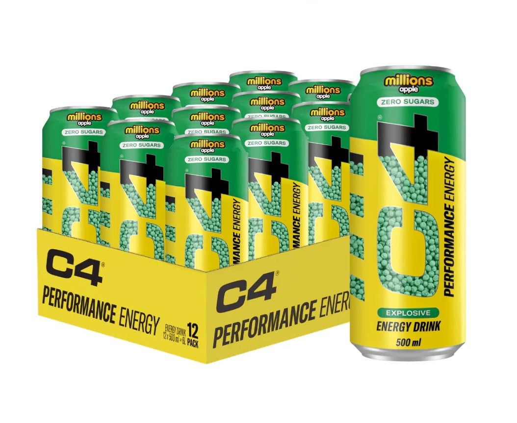 Cellucor C4 Performance Energy, miljons ābolu – 12 x 500 ml.