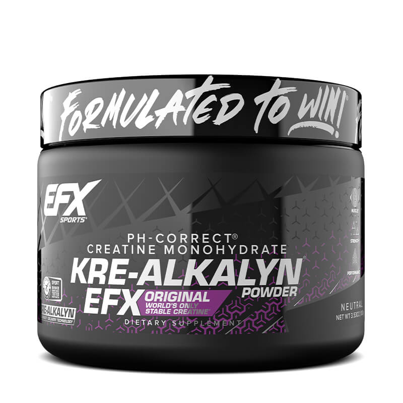 EFX Sports Kre - Alkalyn pulveris, bez garšas - 100 g