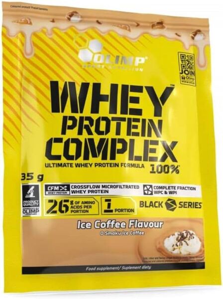 Olimp Nutrition sūkalu olbaltumvielu komplekss 100 %, ledus kafija - 35 g (1 porcija)